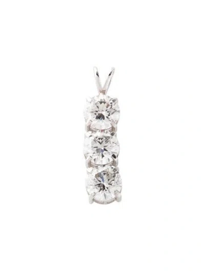 Pre-owned Pendant 14k 4.85ctw Lab-grown Diamond  In Multi
