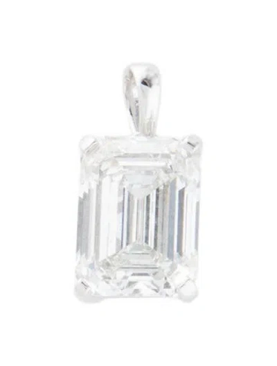 Pre-owned Pendant 14k 4.97ct Lab-grown Diamond  In Multi