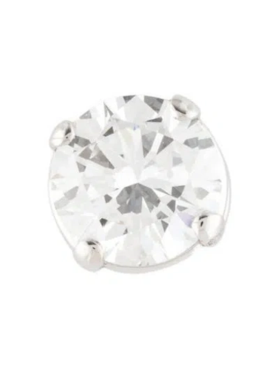 Pre-owned Pendant 14k 5.01ctw Lab-grown Diamond Solitaire Slide , 0.5" In Multi