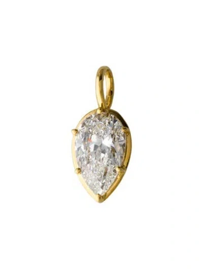 Pre-owned Pendant 14k 5.04ct Lab-grown Diamond  In Multi