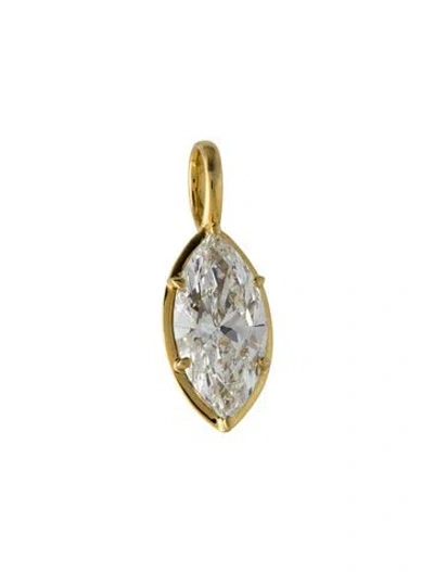Pre-owned Pendant 14k 5.10ct Lab-grown Diamond  In Multi