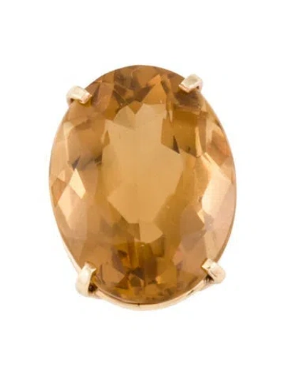 Pre-owned Pendant 14k 56.02ct Citrine  In Multi
