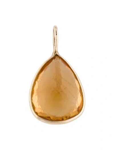 Pre-owned Pendant 14k 6.74ct Citrine  In Multi