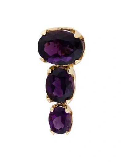 Pre-owned Pendant 14k Amethyst  In Multi