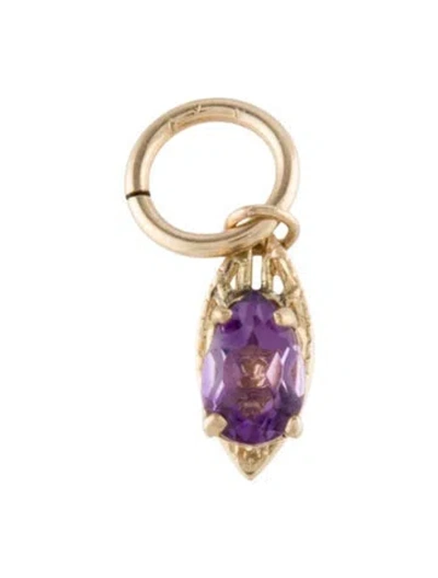 Pre-owned Pendant 14k Amethyst  In Multi