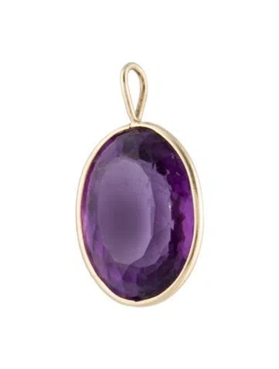 Pre-owned Pendant 14k Amethyst  In Multi