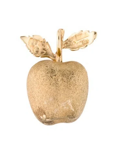 Pre-owned Pendant 14k Apple  In Multi