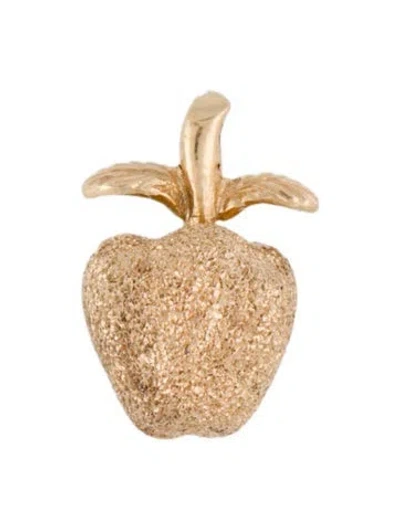 Pre-owned Pendant 14k Apple  In Multi