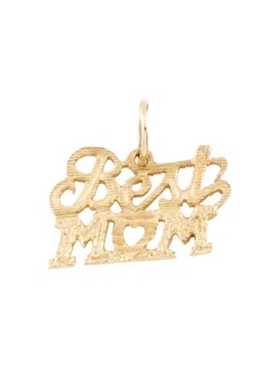 Pre-owned Pendant 14k 'best Mom'  In Multi