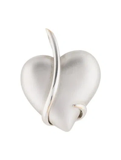 Pre-owned Pendant 14k Charles Garnier Heart , 1.5" In Multi