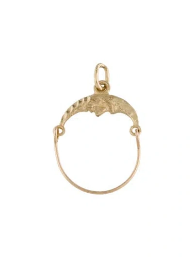 Pre-owned Pendant 14k Charm Holder  In Multi