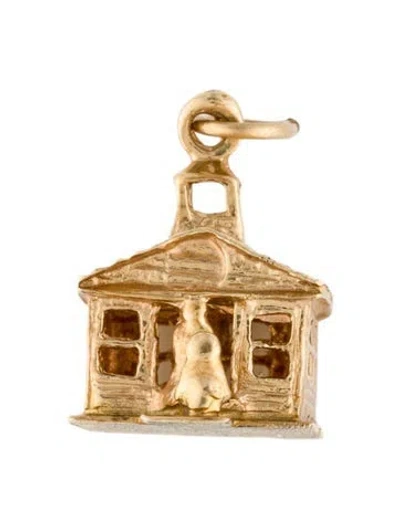 Pre-owned Pendant 14k Church  In Multi
