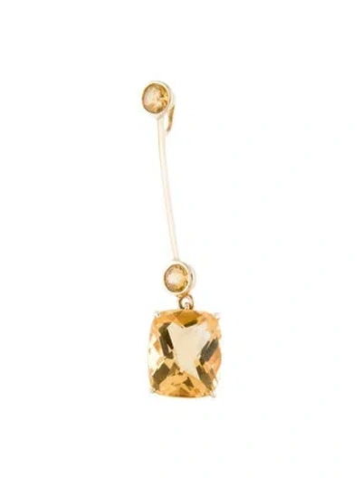 Pre-owned Pendant 14k Citrine  In Multi