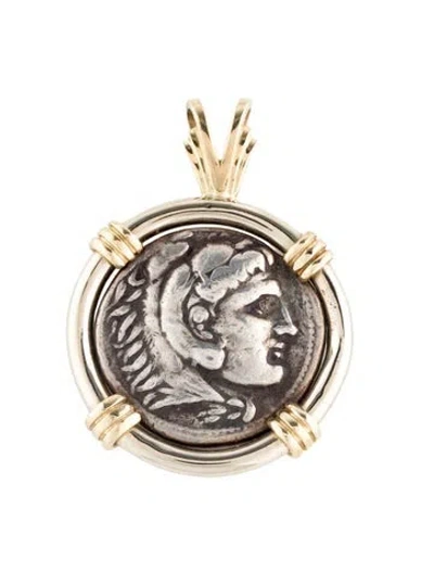 Pre-owned Pendant 14k Coin  In Multi