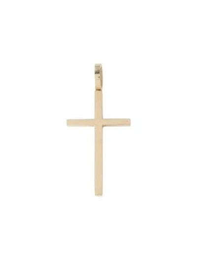 Pre-owned Pendant 14k Cross  In Multi