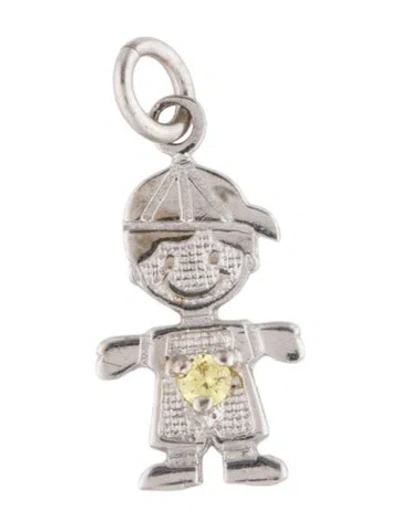 Pre-owned Pendant 14k Cubic Zirconia  In Multi