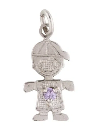Pre-owned Pendant 14k Cubic Zirconia  In Multi