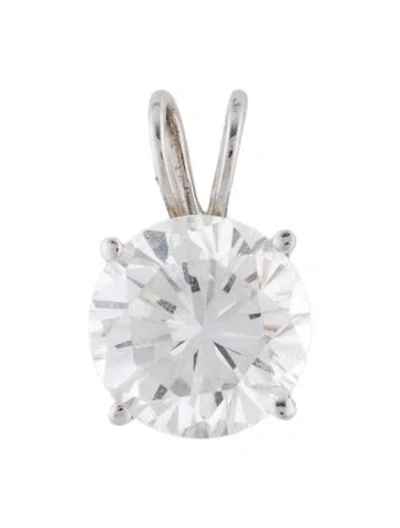 Pre-owned Pendant 14k Cubic Zirconia  In Multi