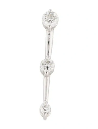 Pre-owned Pendant 14k Diamond Bar , 1" In Multi