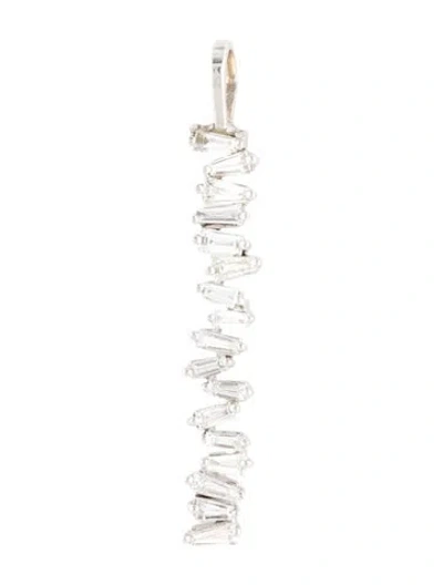 Pre-owned Pendant 14k Diamond Bar  In Multi
