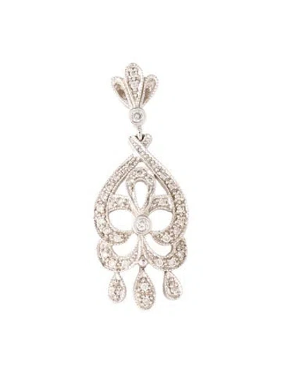 Pre-owned Pendant 14k Diamond Chandelier  In Multi