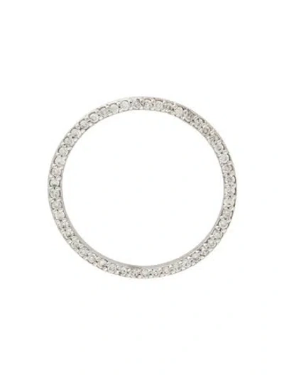 Pre-owned Pendant 14k Diamond Circle  In Multi