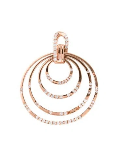 Pre-owned Pendant 14k Diamond Circle  In Multi