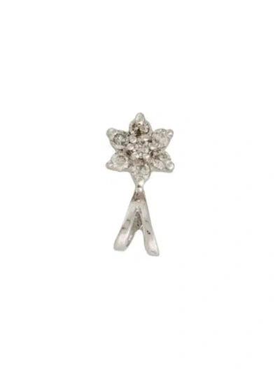 Pre-owned Pendant 14k Diamond Cluster , 0.5" In Multi
