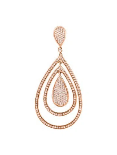 Pre-owned Pendant 14k Diamond Drop  In Multi