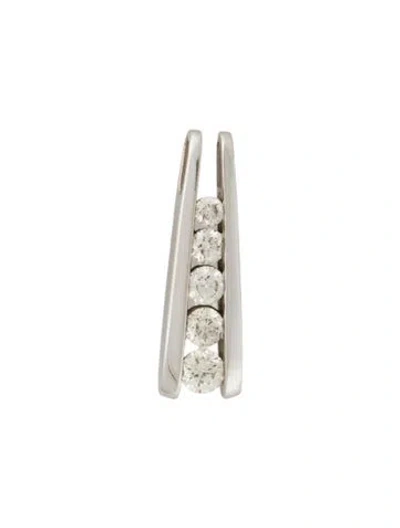 Pre-owned Pendant 14k Diamond Drop  In Multi
