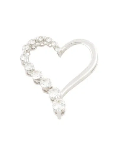 Pre-owned Pendant 14k Diamond Heart  In Multi