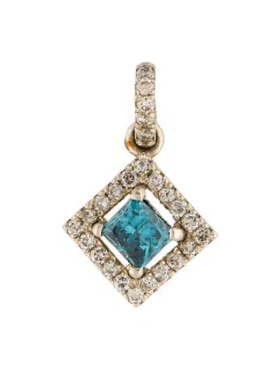 Pre-owned Pendant 14k Diamond Mini  In Multi