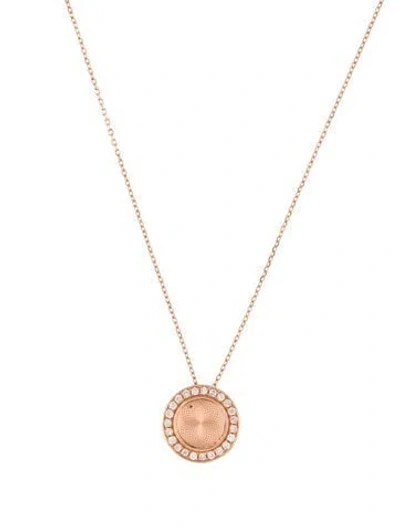 Pre-owned Pendant 14k Diamond Necklace, 18" In Multi