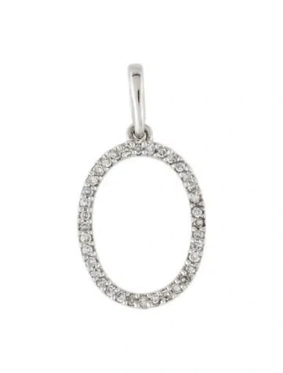 Pre-owned Pendant 14k Diamond Oval , 0.75" In Multi