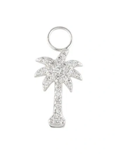 Pre-owned Pendant 14k Diamond Palm Tree  In Multi