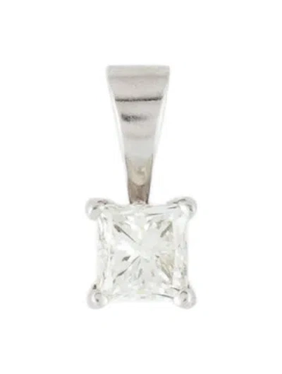 Pre-owned Pendant 14k Diamond , 0.25" In Multi