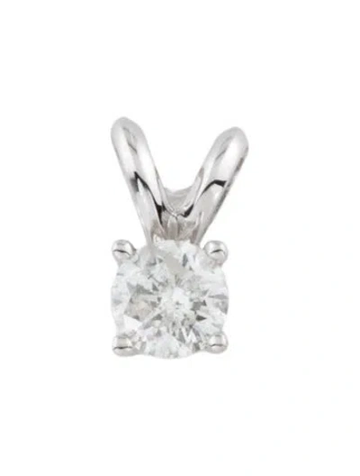 Pre-owned Pendant 14k Diamond , 0.5" In Multi