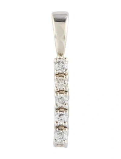Pre-owned Pendant 14k Diamond , 0.5" In Multi