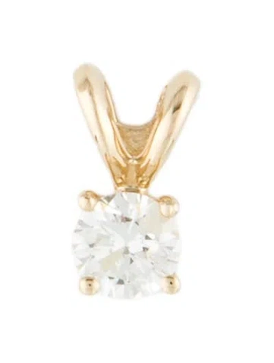 Pre-owned Pendant 14k Diamond , 0.5" In Multi