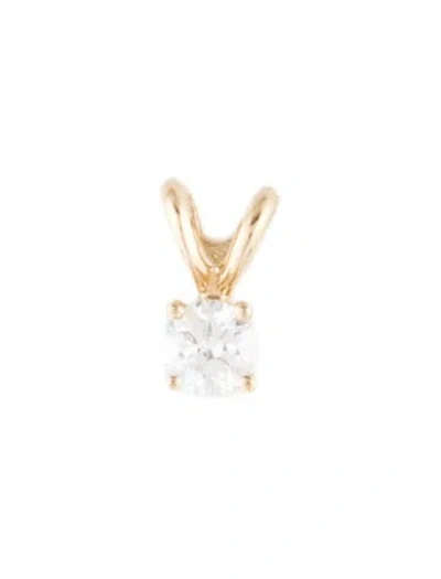Pre-owned Pendant 14k Diamond , 0.5" In Multi