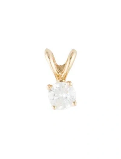 Pre-owned Pendant 14k Diamond , 0.5" In Multi