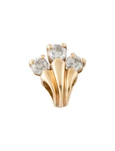 Pre-owned Pendant 14k Diamond , 0.5" In Multi