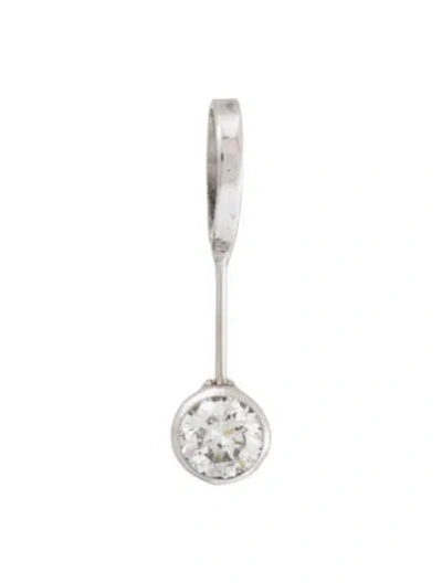 Pre-owned Pendant 14k Diamond , 0.75" In Multi