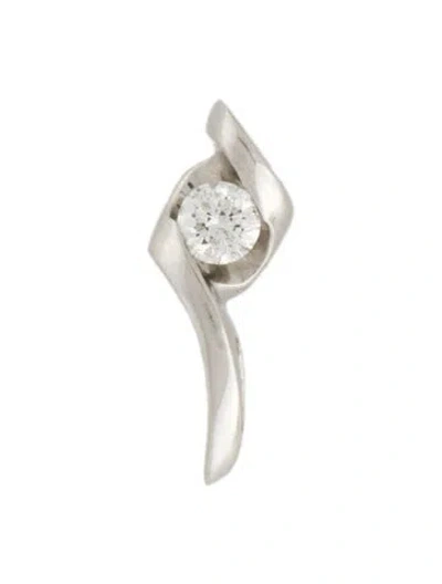 Pre-owned Pendant 14k Diamond , 0.75" In Multi
