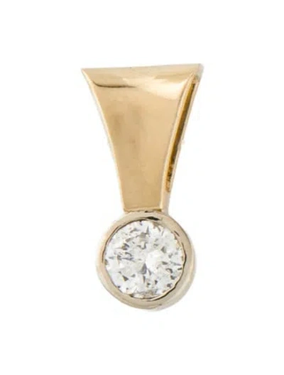 Pre-owned Pendant 14k Diamond , 1" In Multi