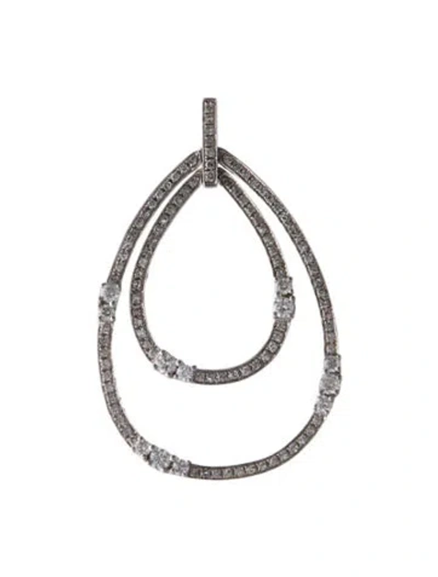 Pre-owned Pendant 14k Diamond , 1.5" In Multi