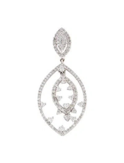 Pre-owned Pendant 14k Diamond , 1.5" In Multi