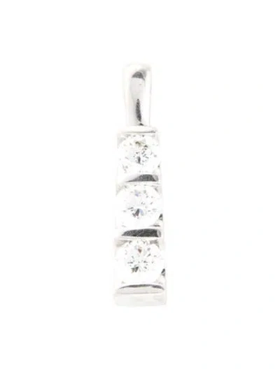 Pre-owned Pendant 14k Diamond  In Multi