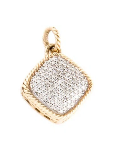 Pre-owned Pendant 14k Diamond  In Multi