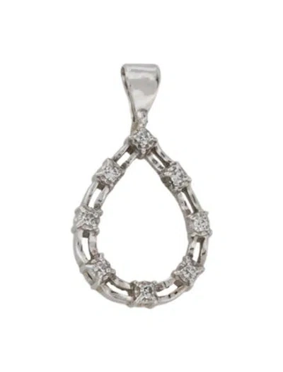 Pre-owned Pendant 14k Diamond  In Multi